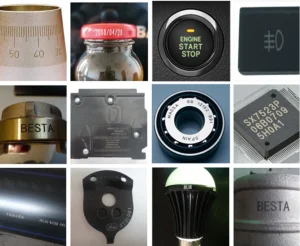 Enclosed Laser marking Machine Marking Sample Display