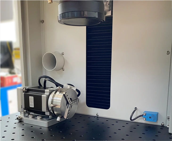 Enclosed Laser marking Machine with Rotary Chunk
