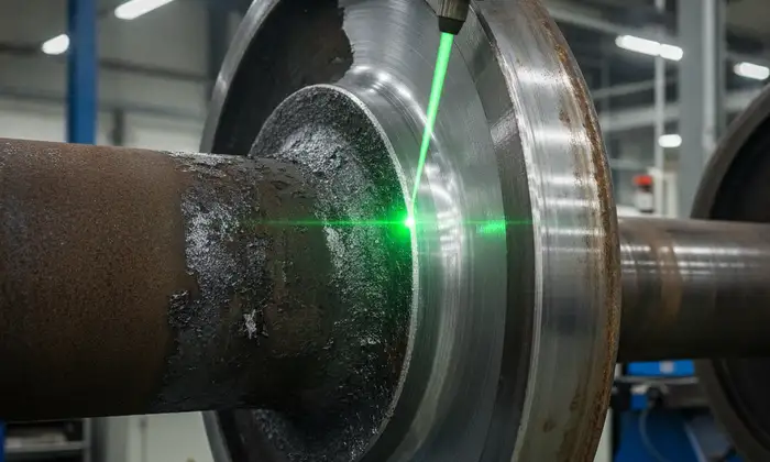 Laser cleaning for high-speed rail wheelsets