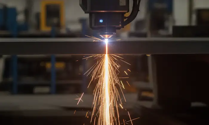 thick carbon steel plate laser cutting with extreme precision