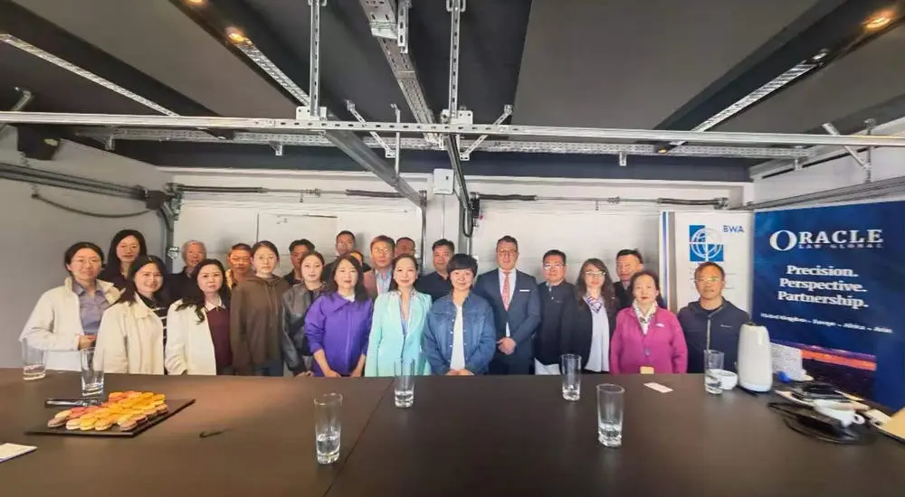 ZG Laser representatives and BWA officials at the business meeting