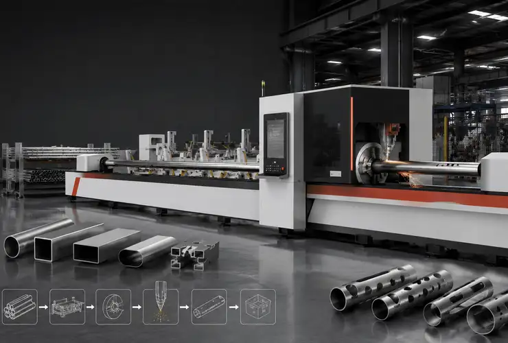 How to Choose a Tube Laser Cutting Machine:Tube Size,Chuck,Loading and Cutting Capability Featured Image
