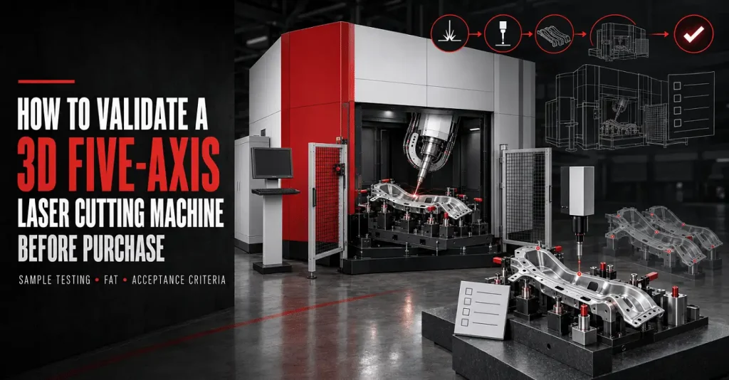 How to Validate a 3D Five-Axis Laser Cutting Machine Before Purchase: Sample Testing, FAT and Acceptance Criteria Featured Image